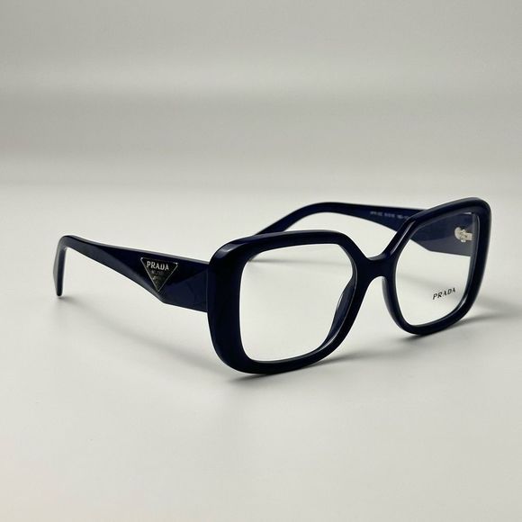 Prada Blue Rectangular Glasses with Bold Frame - Picture 6 of 13